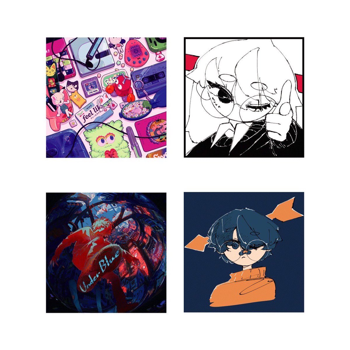 💎Under Blueくじ 💎 🏆 H〜J賞 🏆 H賞のアイコンverは直筆サイン入り