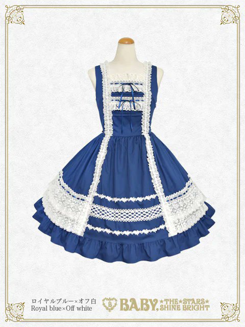 BABY新作情報】レースフリルジャンパースカートが再登場♡ オフ白