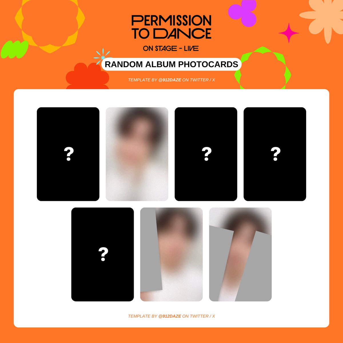 BTS PERMISSION TO DANCE ON STAGE PTD PC PHOTOCARD WISHLIST WL