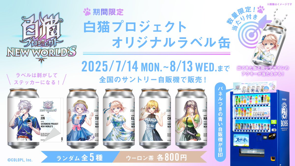 👑 #白猫11周年 関連情報！ ￣￣￣￣￣￣￣￣￣￣￣￣ ＼ 全国100か所