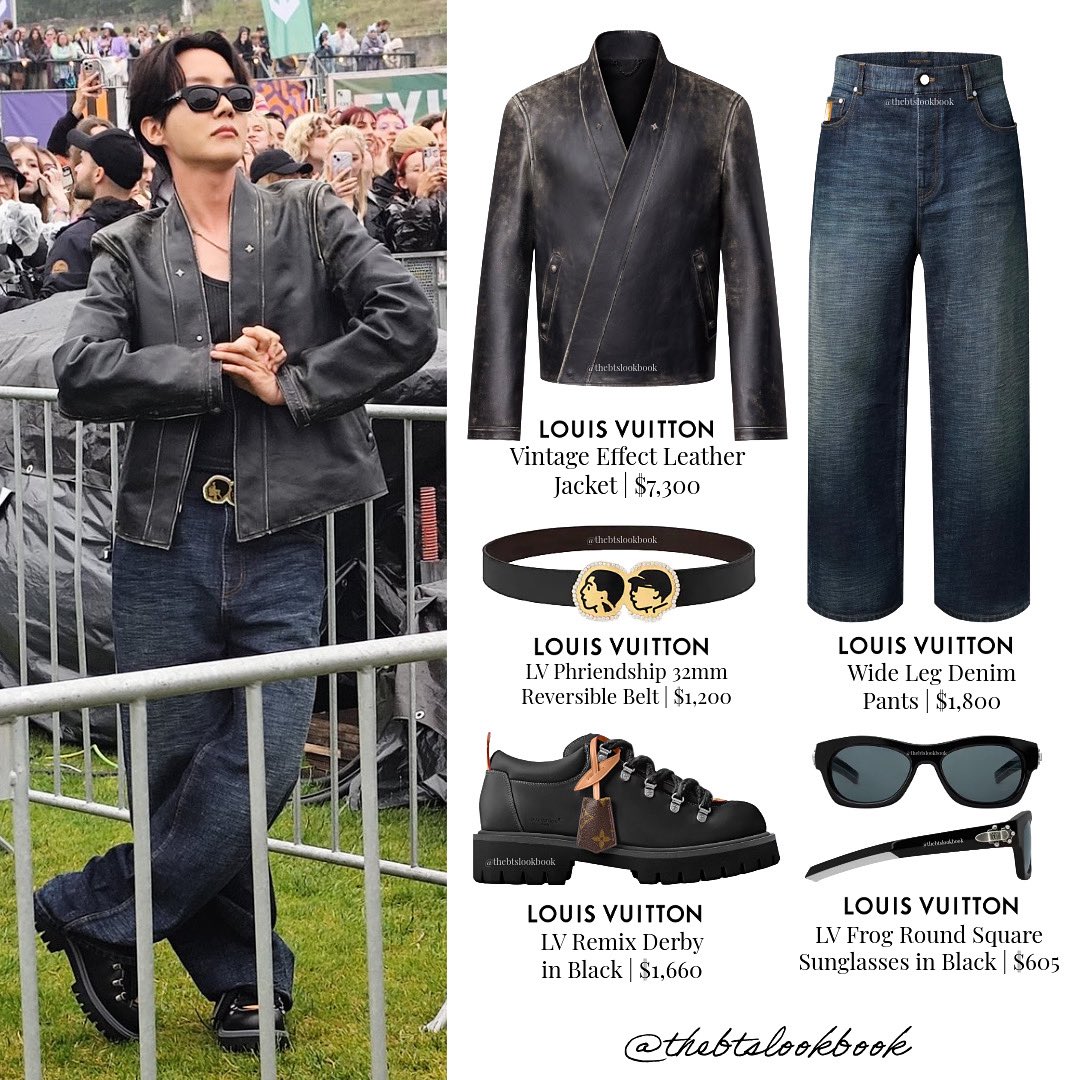 j-hope wearing @LouisVuitton “Total Look from the Fall/Winter 2025
