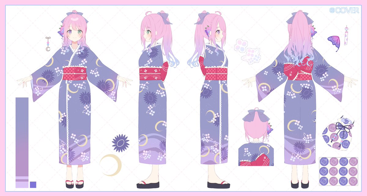 ホロナツパラダイス新衣装』 姫森ルーナ三面図公開なのら.ᐟ.ᐟ✨ うむ