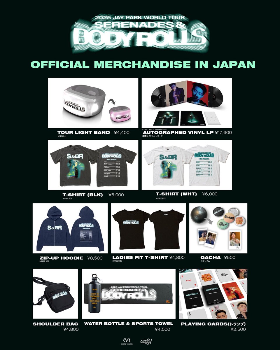 JAY PARK日本公演オフィシャルグッズを解禁!!!!👕✨ 2025 JAY PARK