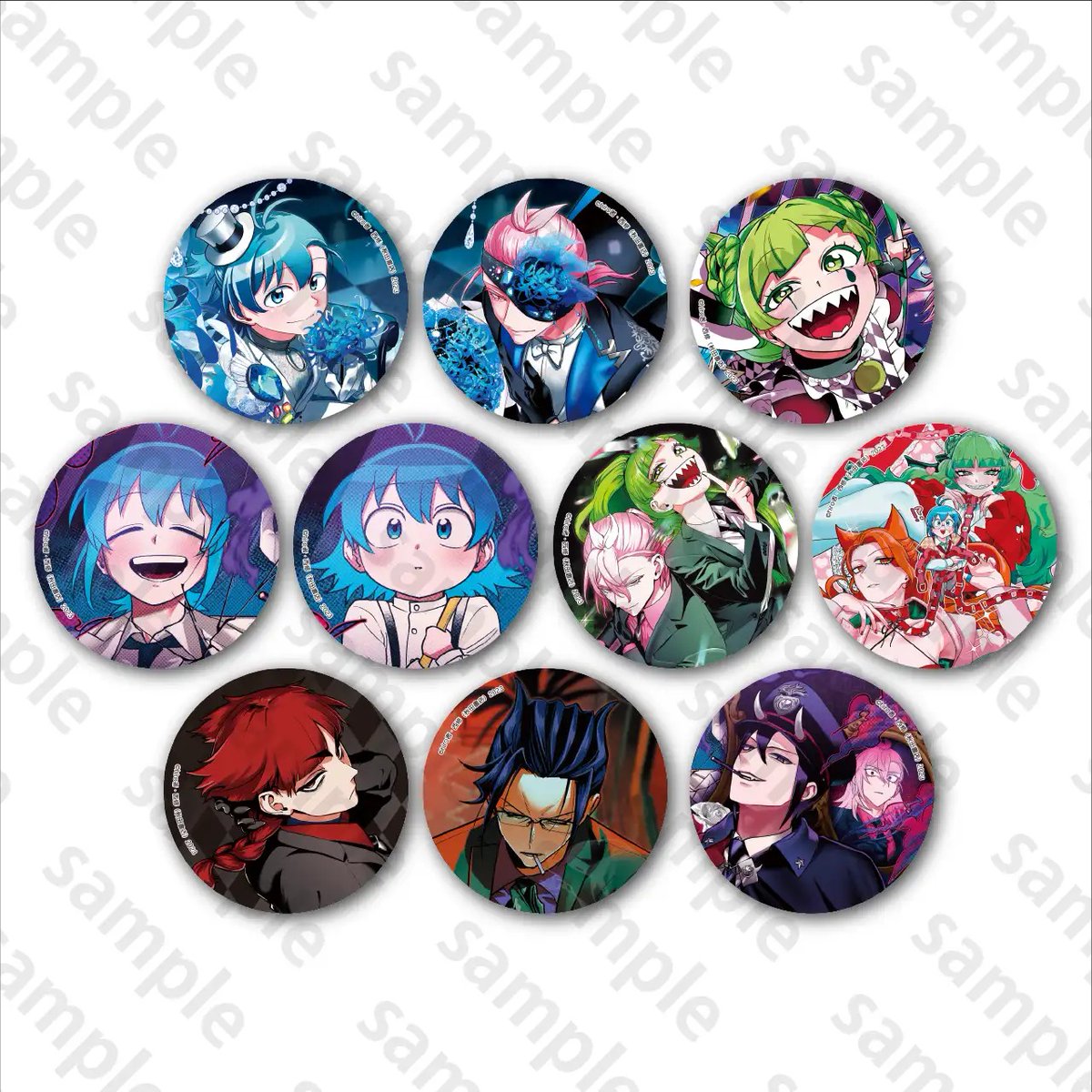 魔入りました！入間くん 魔フィア BIG メタリック 缶バッジ エイト 42点 魔