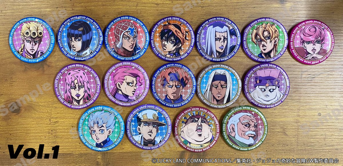 🐞【JOJO REVIVAL】シリーズ 新商品💛 □缶バッジコレクション【vol.1