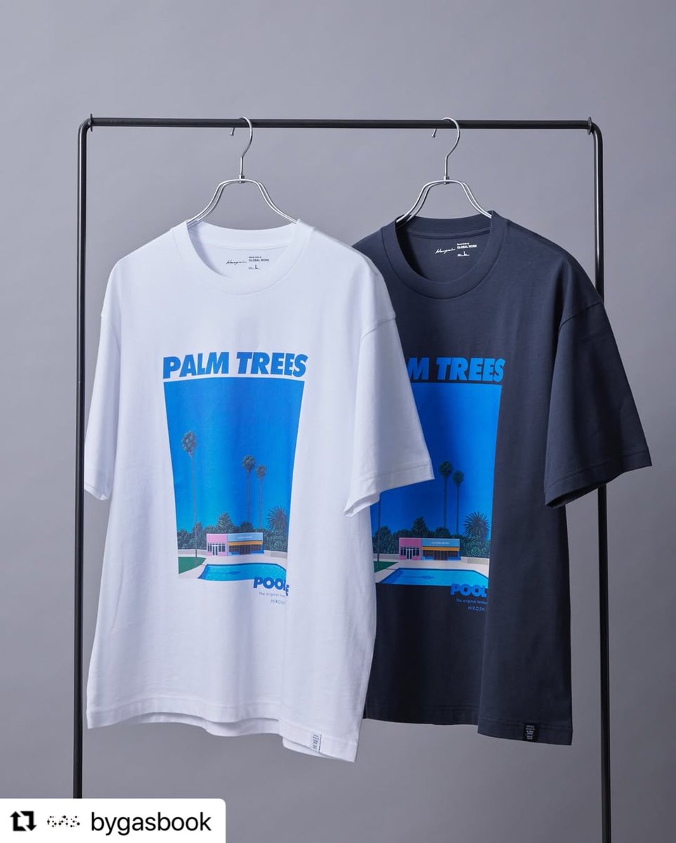 永井博さんの作品をプリントした 夏にぴったりなTシャツ🌊