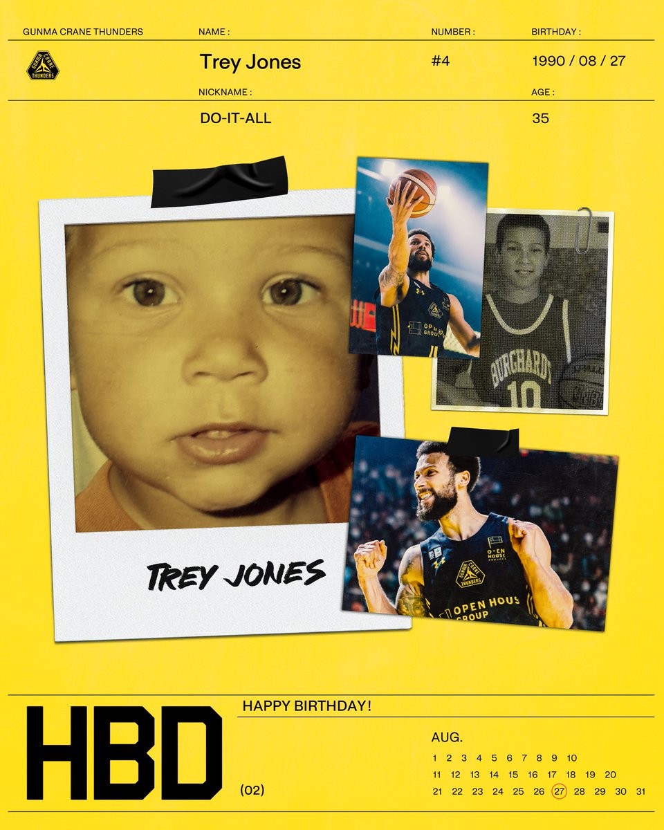 u*f様 群馬クレインサンダーズ Trey Jones選手 サイン入り年賀状
