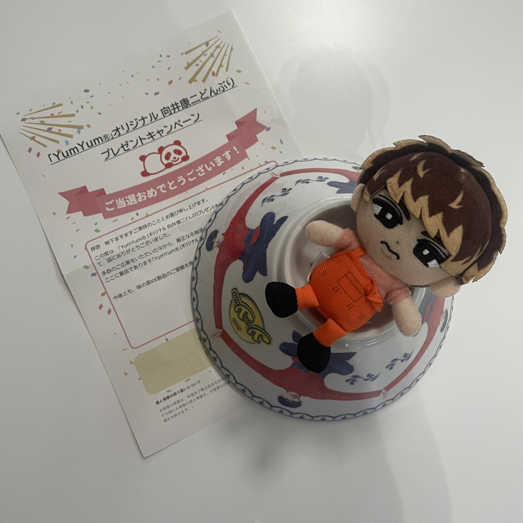 YumYum 向井康二 どんぶり プレゼントキャンペーン 向井康二 yumyum