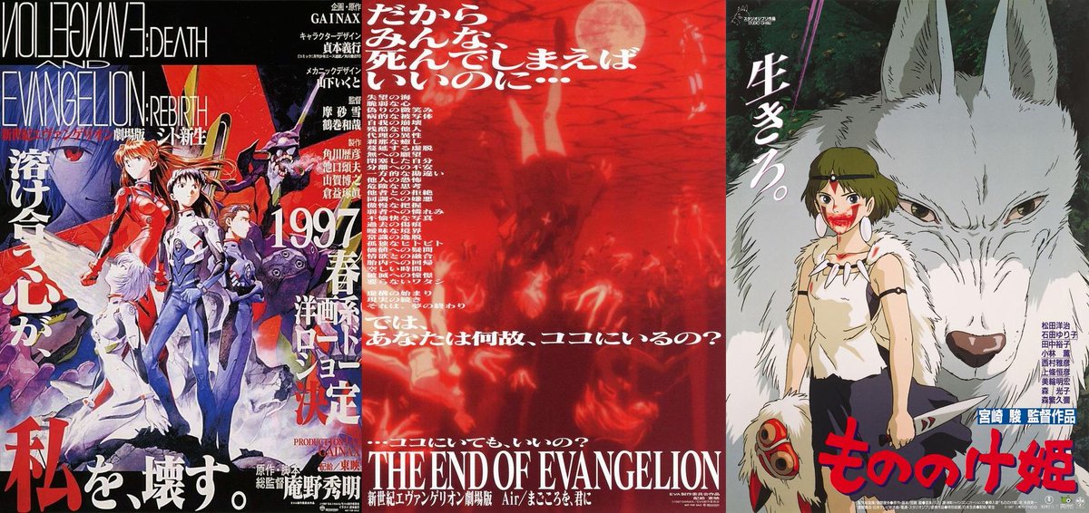 1997年は、3月に庵野秀明監督の『新世紀エヴァンゲリオン DEATH