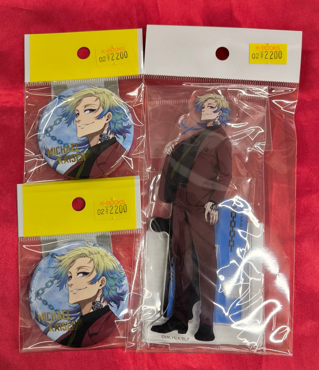 入荷情報】 『#ブルーロック』 エゴ展のカイザーさんの缶バッジと