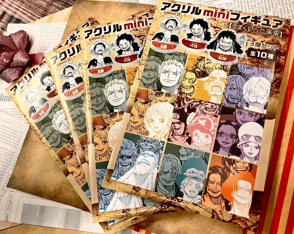 新商品】原画商品 アクリルminiフィギュア3個セット【うまくいった未来