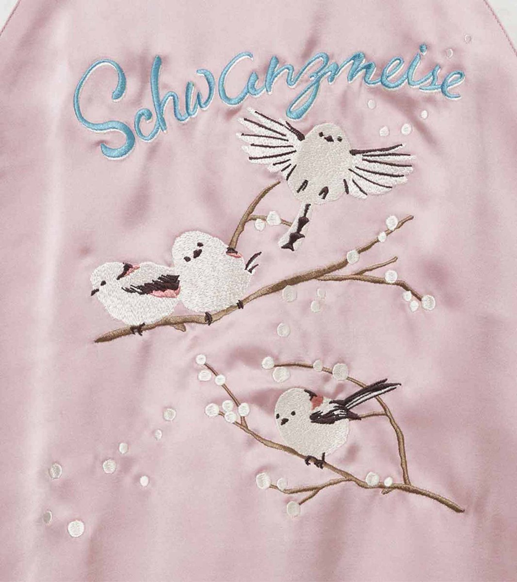 枝の上で遊ぶシマエナガたち🕊️️❄️️ 柔らかなピンク色とリブの