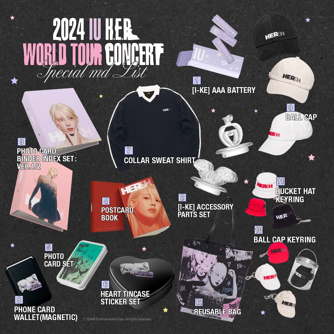 2024 IU H.E.R. WORLD TOUR CONCERT IN SEOUL Official MD 販売開始