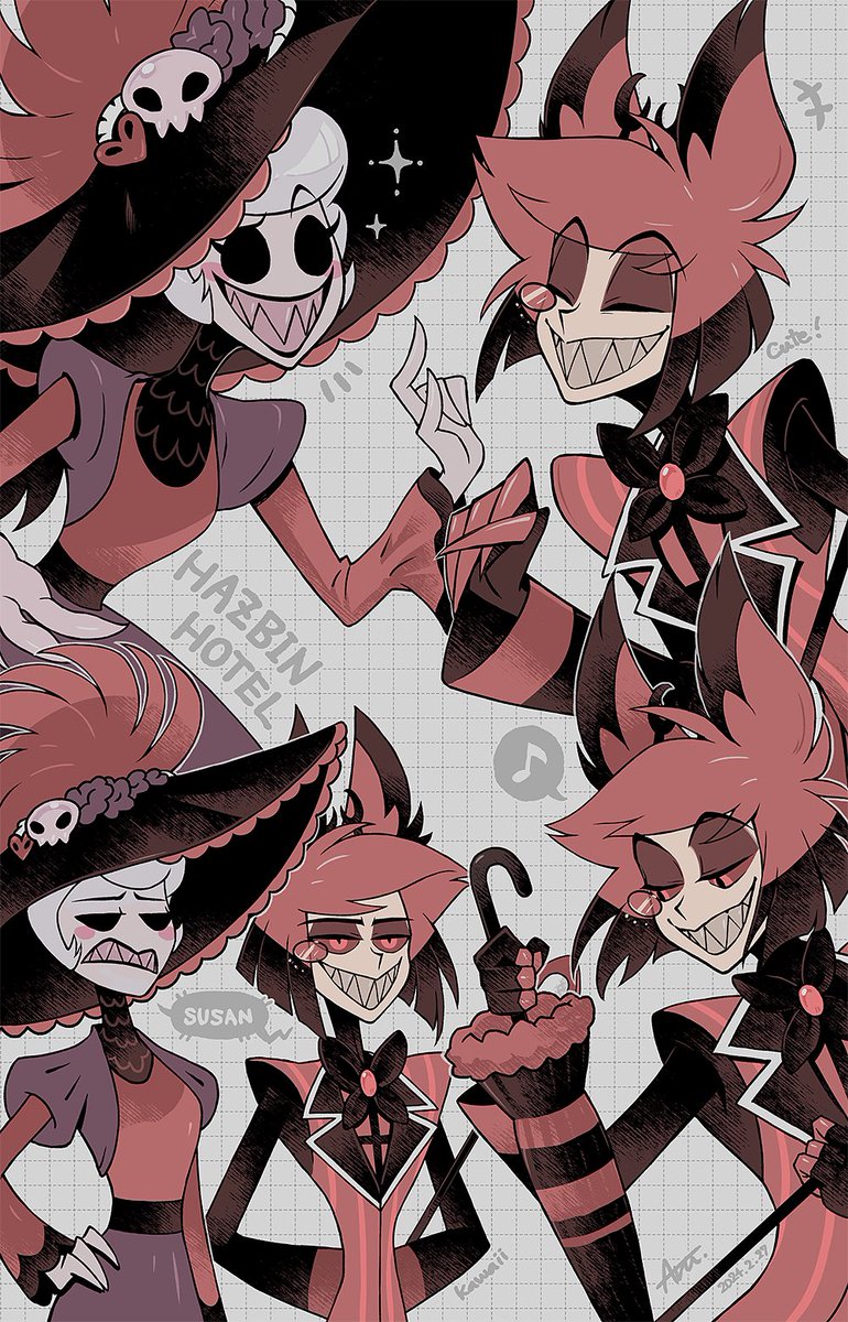 アラスターとロージーの友達感が好きです✨表情がシンクロするのも