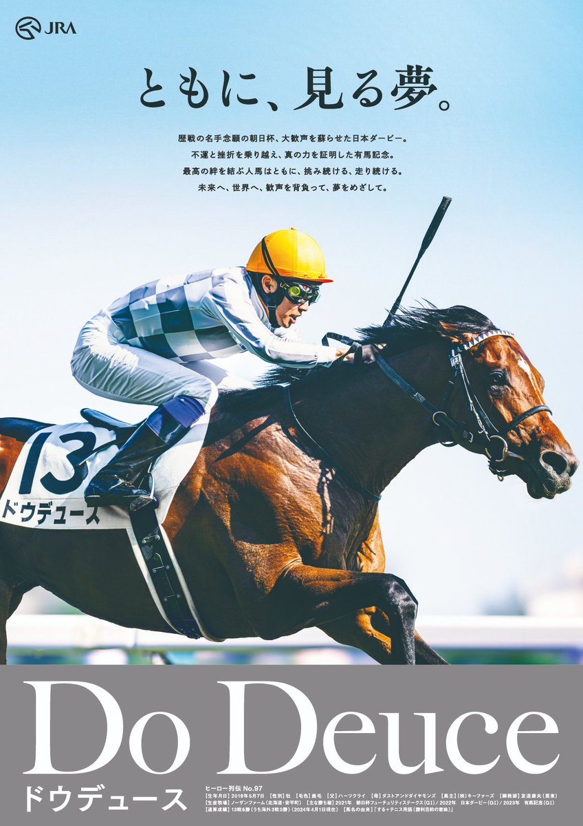 ✨ヒーロー列伝 No.97『 #ドウデュース 』✨ 第89回(2022年)日本