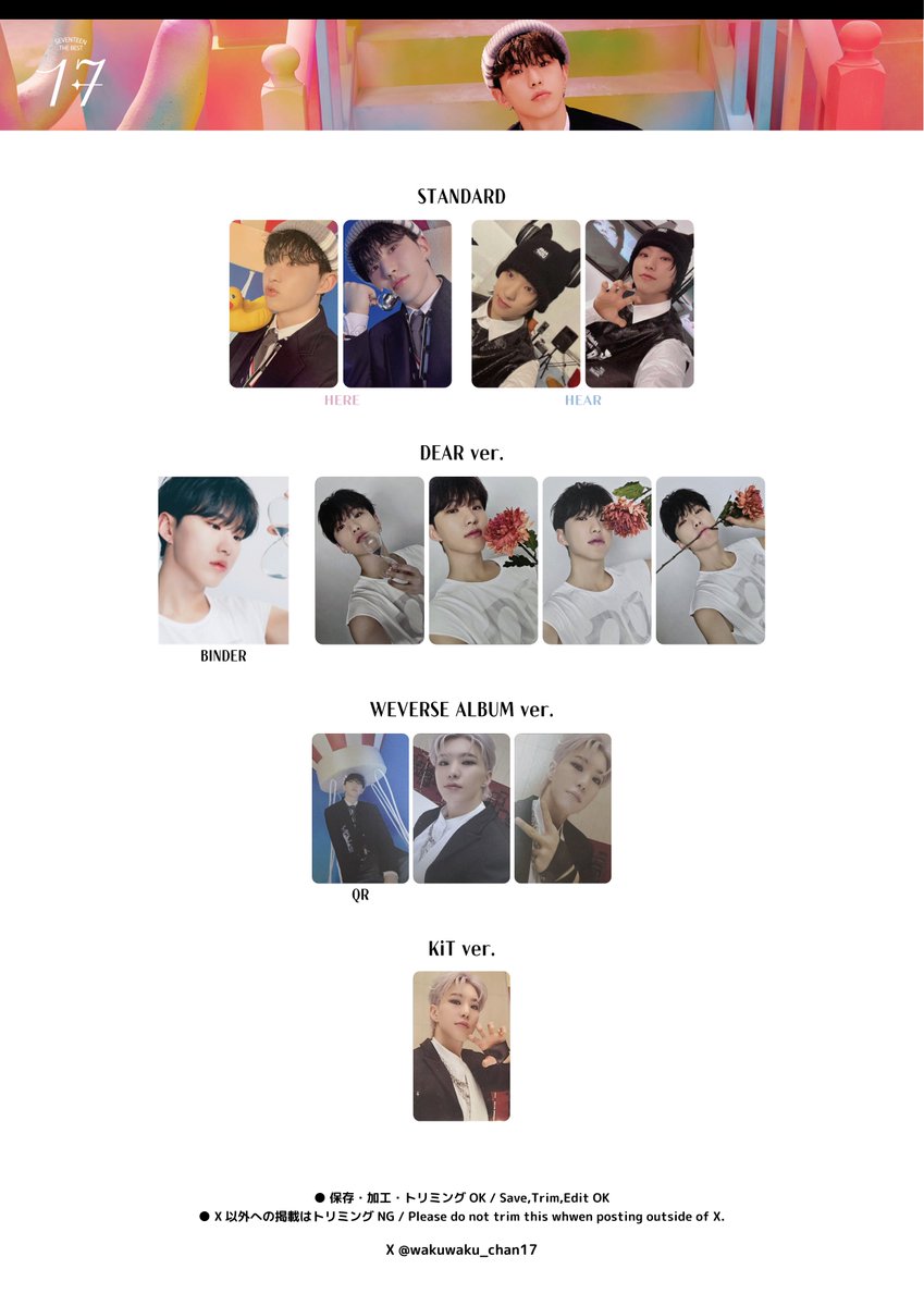 セブチ　seventeen トレカ　ファイル　ホシ　コンプ