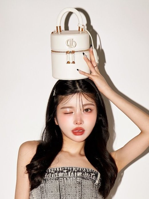 coming soon】 Dモチーフミニバニティバッグ (WHT/PNK/BEG/BLK