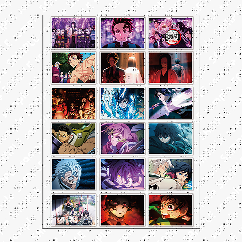 【未開封】鬼滅の刃　柱稽古編　第4話場面写ブロマイドくじ 鬼滅の刃 柱稽古編 OP ブロマイドくじ 柱 冨岡義勇 不死川実弥 伊黒小