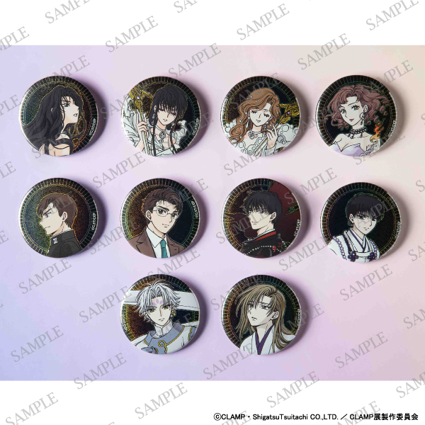 ◤CLAMP展 商品情報◢ □ホログラム缶バッジコレクション 東京BABYLON