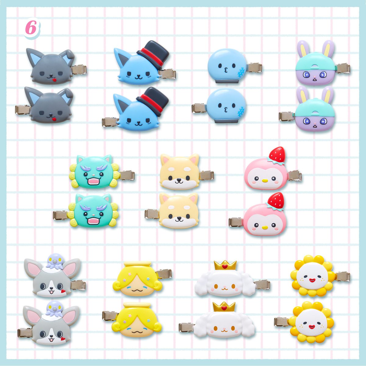 5.シークレット硬質カードケース＆カード（全11種）各660円 6.前髪