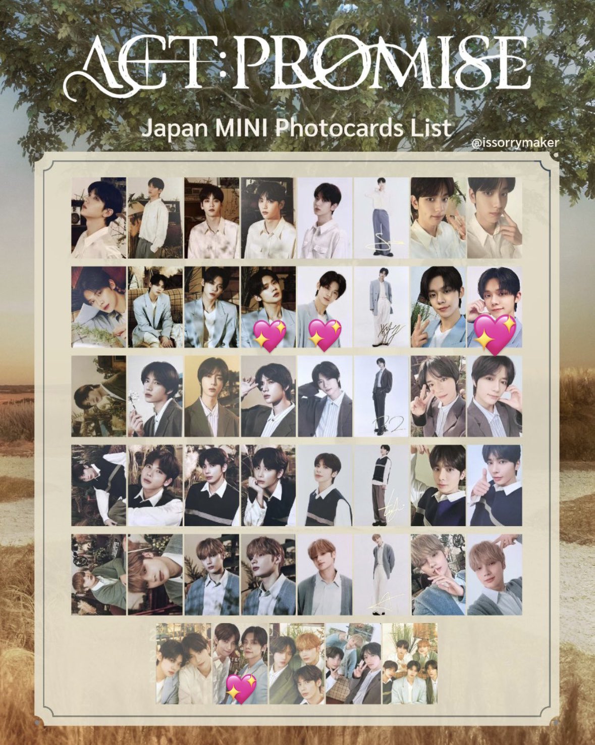 TXT ファンライブ ペンミ MOAZONE トレカ 全員5枚 韓国 TXT MOAZONE