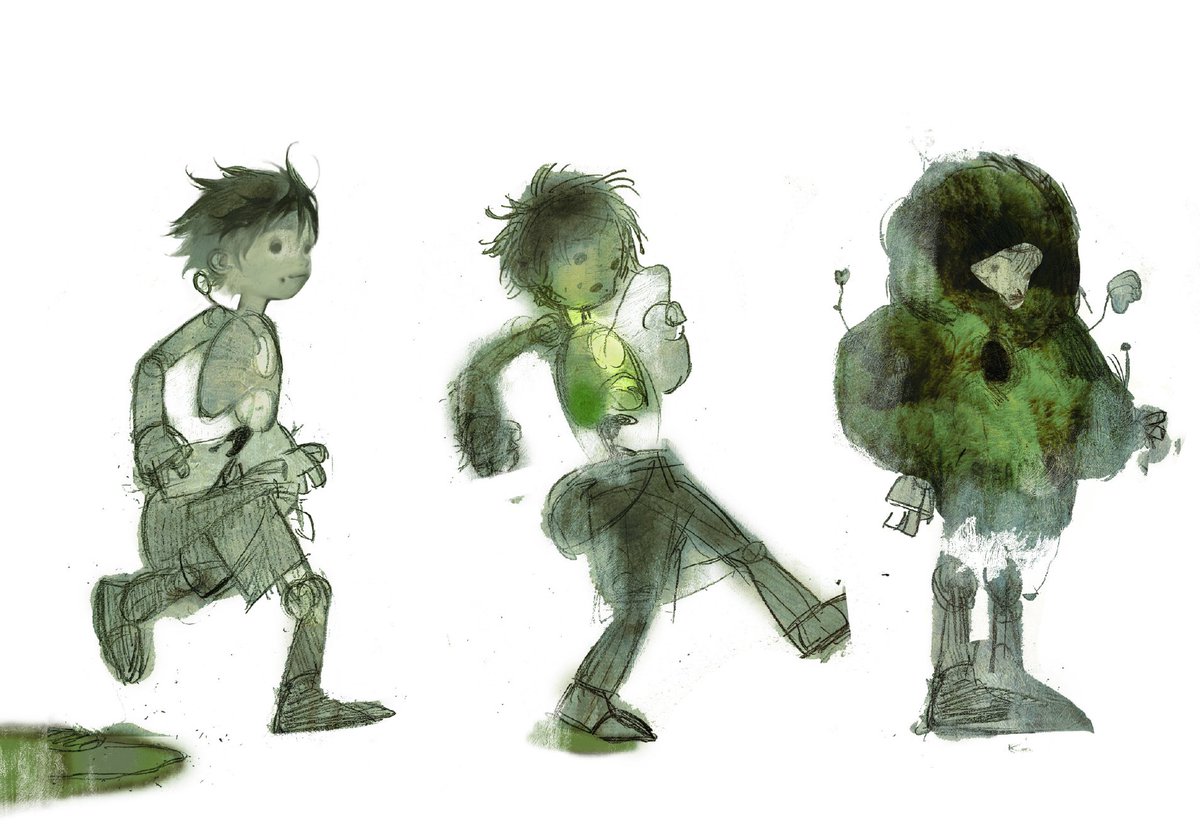 画集初期的一些费稿(p_-)