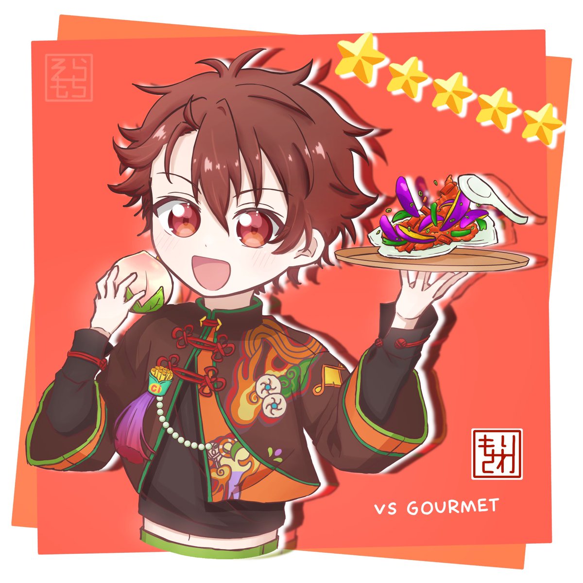 中華！！かわいい！！！ #守沢千秋を応援 #あんスタ #守沢千秋 #イラスト