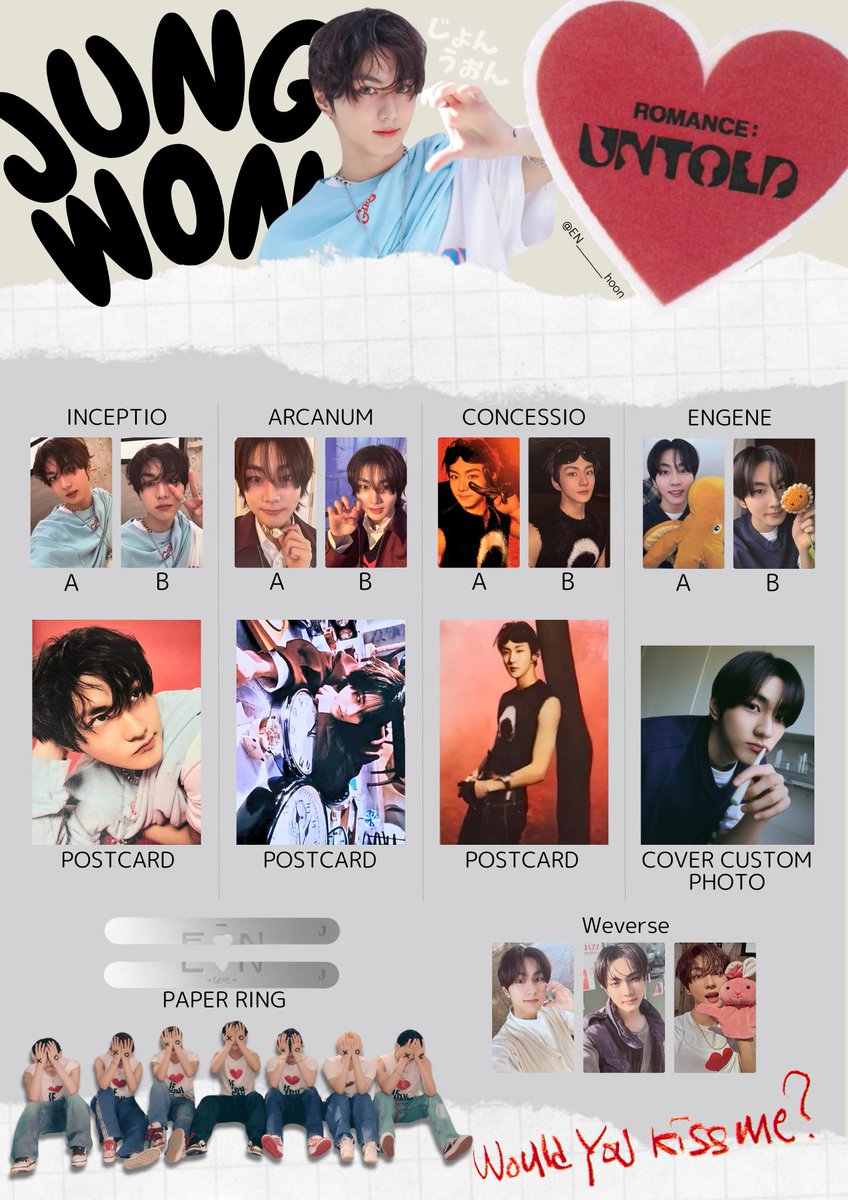 🍥⸝꙳ ⁡ ENHYPEN 2nd Studio Album ROMANCE : UNTOLD ⁡ JUNGWON