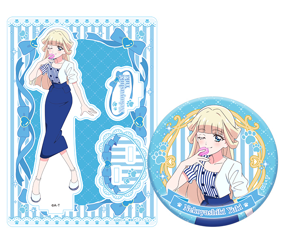 アクリルスタンド+缶バッジ 猫屋敷まゆ 猫屋敷ユキ #プリキュア