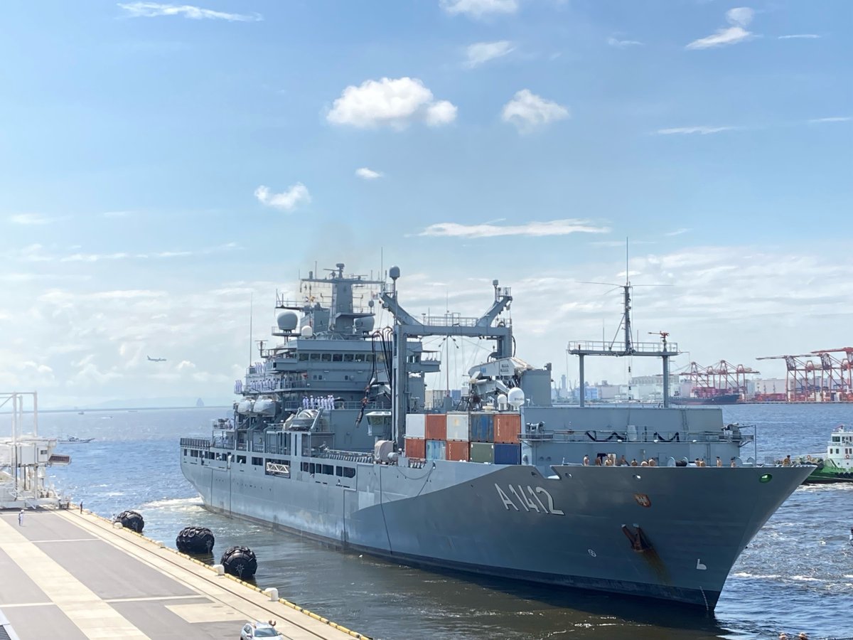 8/20から東京国際クルーズターミナルに寄港していたドイツ海軍の