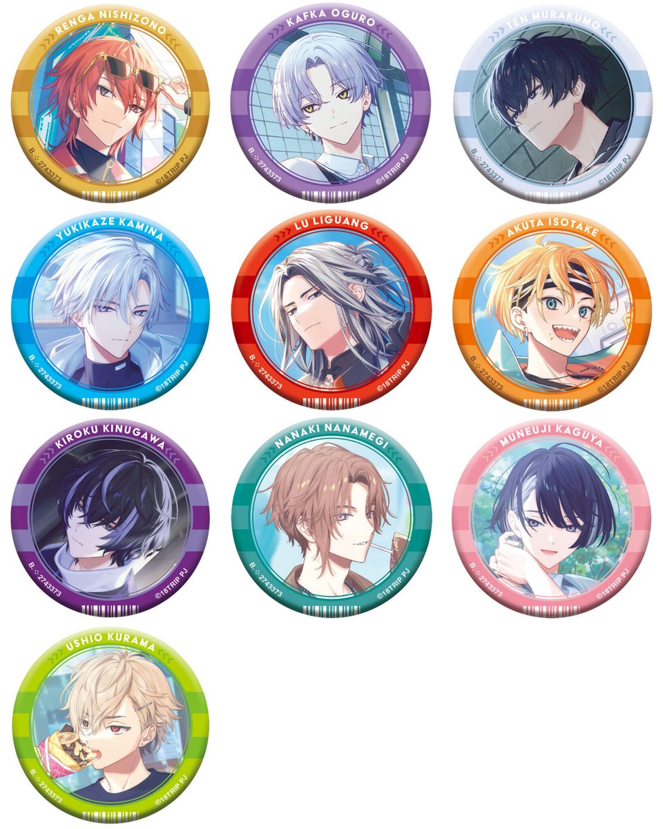 ガチャガチャ情報】 『18TRIP』カプセル缶バッジコレクションvol.1が9