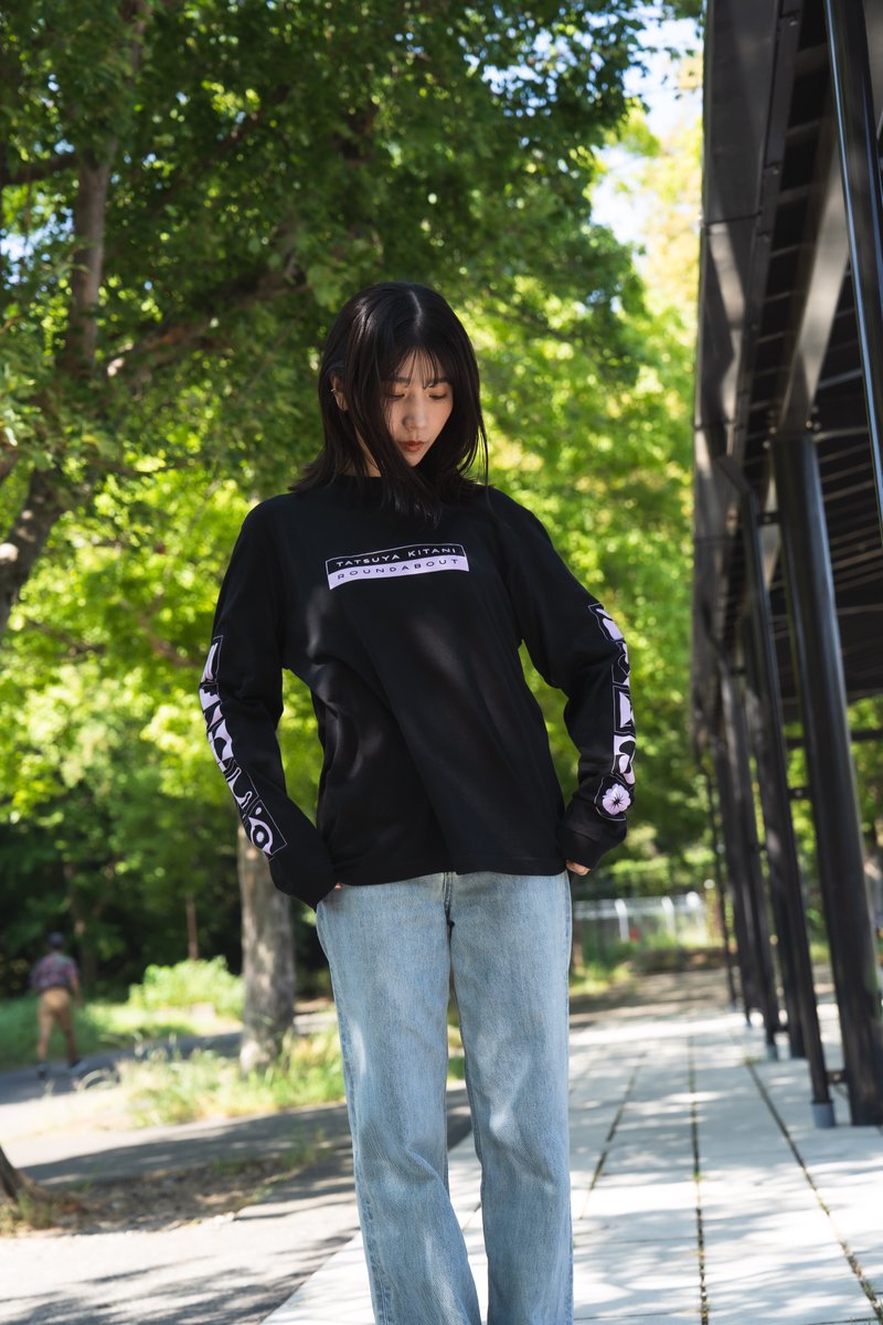 👁️NEW GOODS👁️ 🧵ROUNDABOUT ロンT (クロ/シロ) ￥6,000 モデル