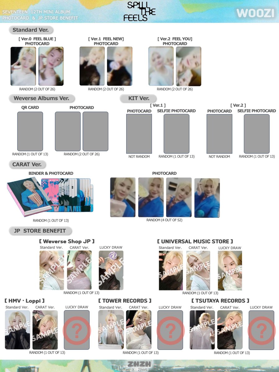 ⚠️JP STORE BENEFIT追加 SEVENTEEN 12TH MINI ALBUM「SPILL THE