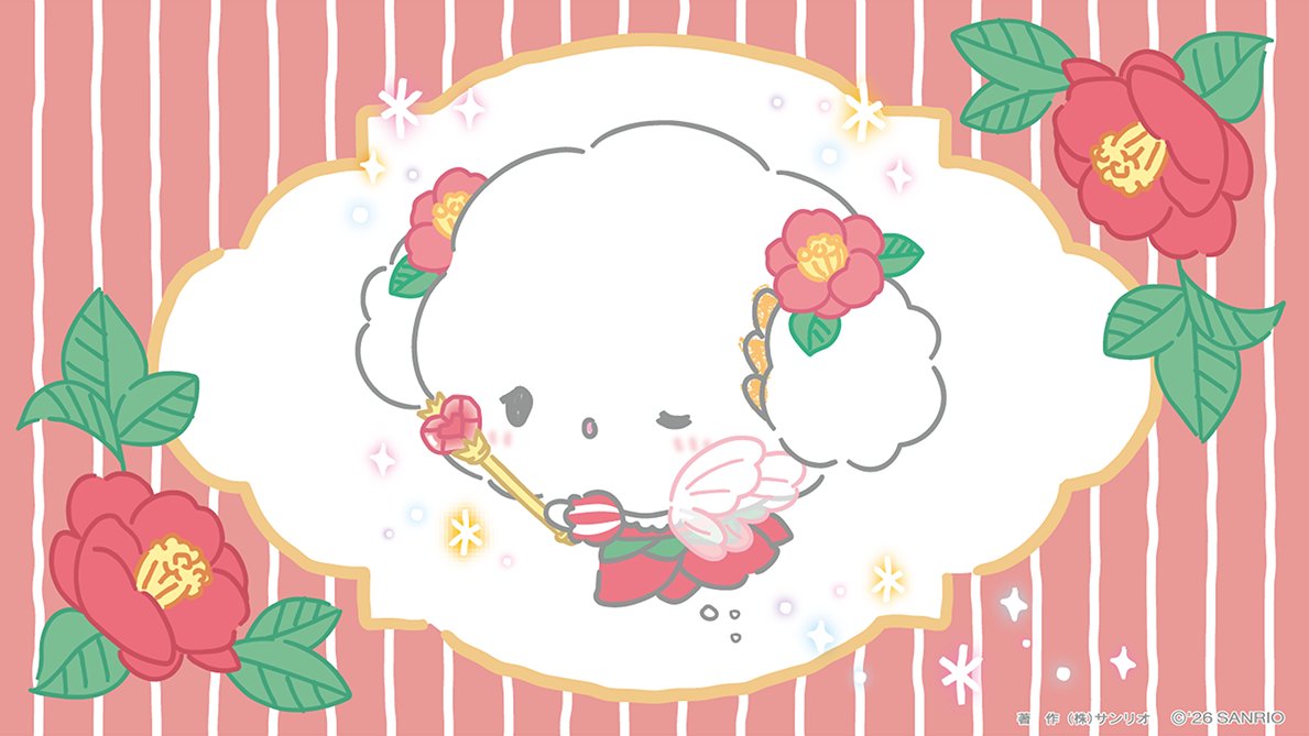 真っ赤なツバキのようせいさんになってみたみゅん・・！にあうみゅん