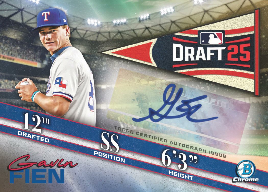 ⚾【MLB 2025 TOPPS BOWMAN DRAFT HOBBY】 期待のルーキーたちの初直筆