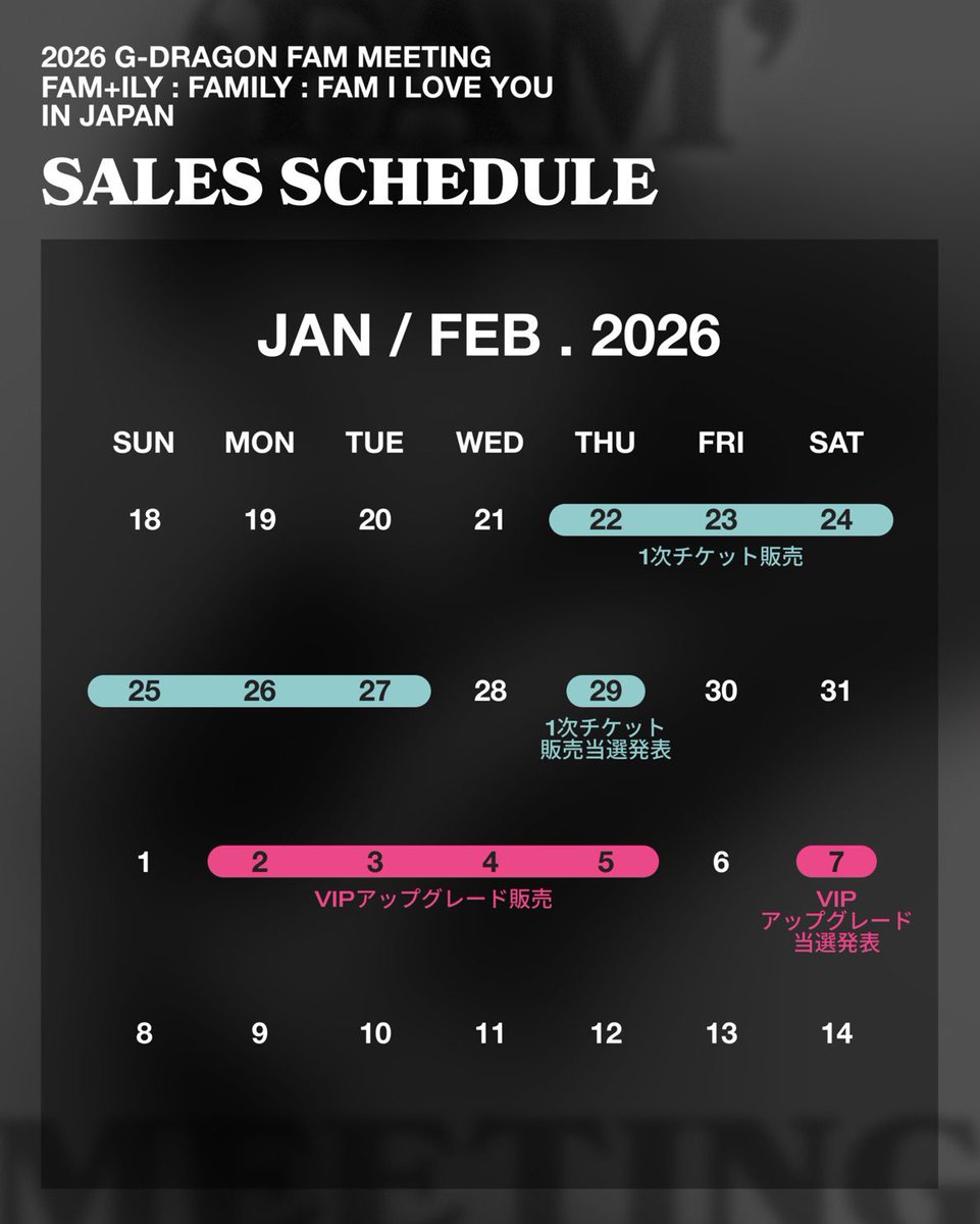 ジヨン チケット 2連番 NEWS | G-DRAGON Japan Official Fanclub