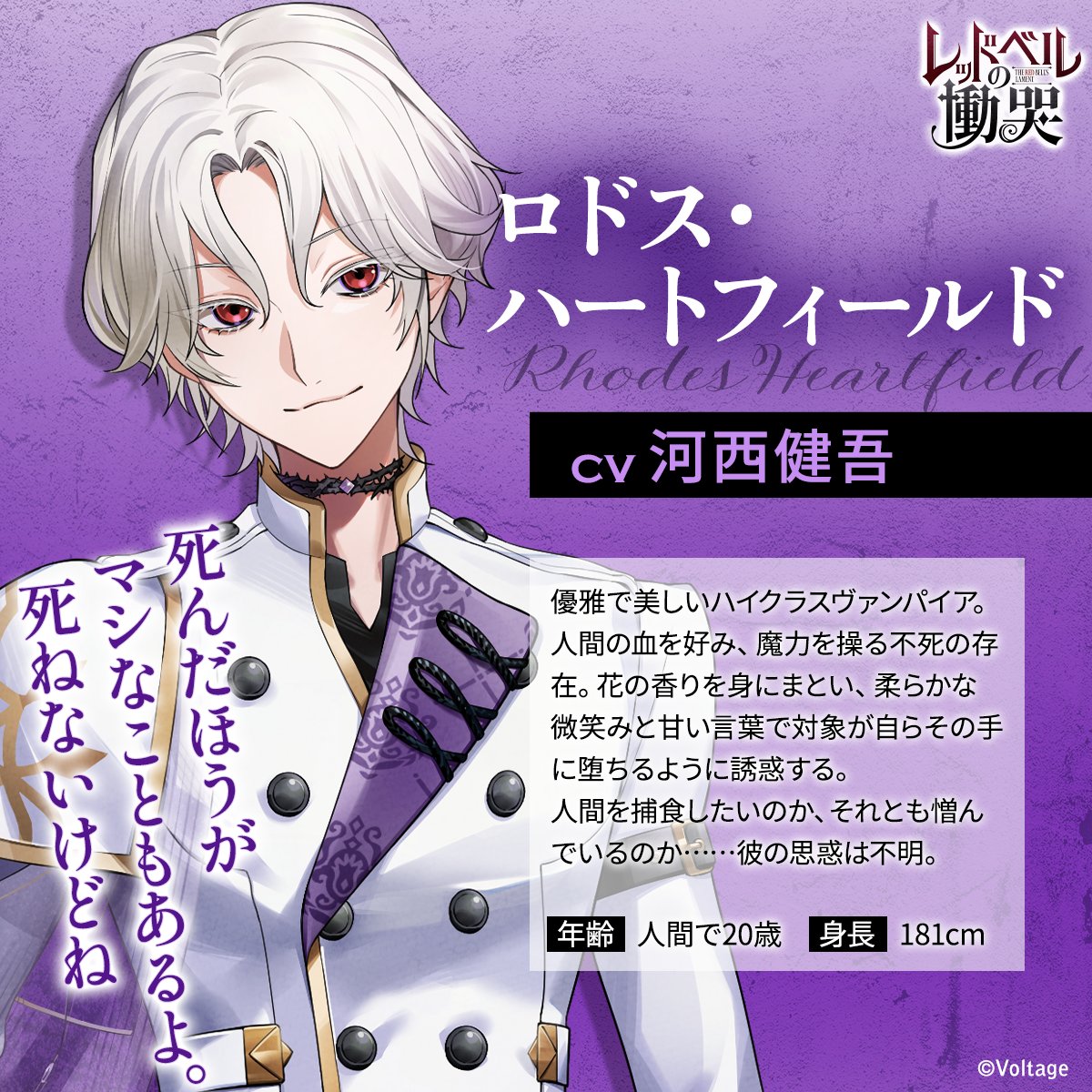 ╭━━━━━━━━━━╮ 🦇メインキャラクター🦇 ╰━━━━v