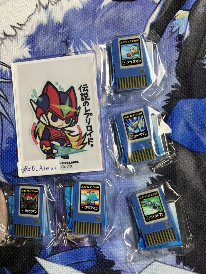 ロックマンエグゼ ナビチップ アクスタ ガチャガチャ アクリルスタンド