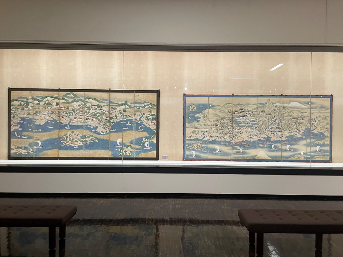 春の鰊漁で賑わう江差と、秋の紅葉に彩られた松前の様子が対照的に描か