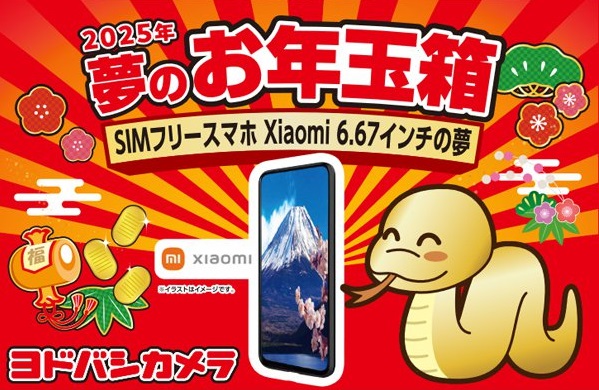 🎉【ヨドバシカメラ】夢のお年玉箱2025🎍☃ 📅**抽選受付中