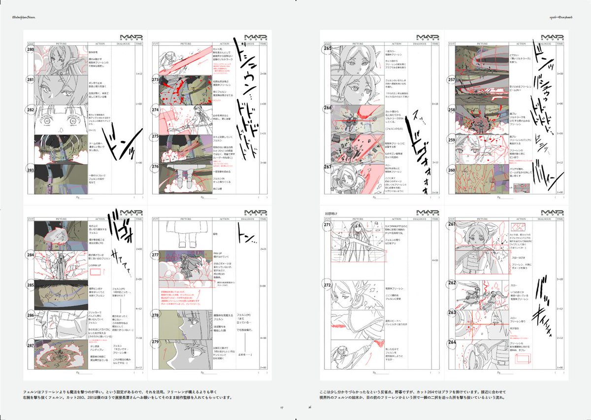 葬送のフリーレン総作画監督&アクションディレクター仕事集 Vol.1、2