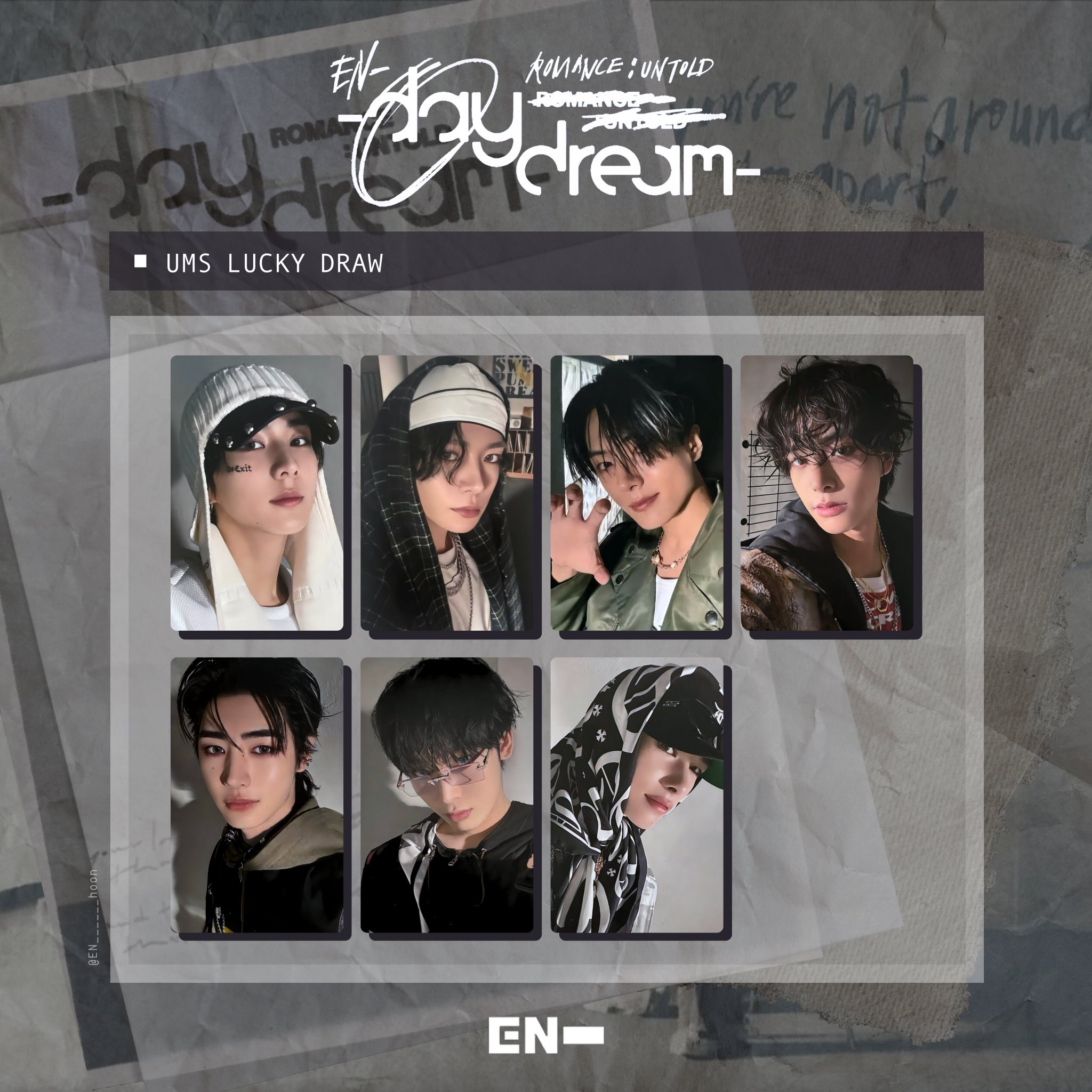 ENHYPEN トレカ daydream ユニバ UMS 特典 7種コンプ ×3 ENHYPEN