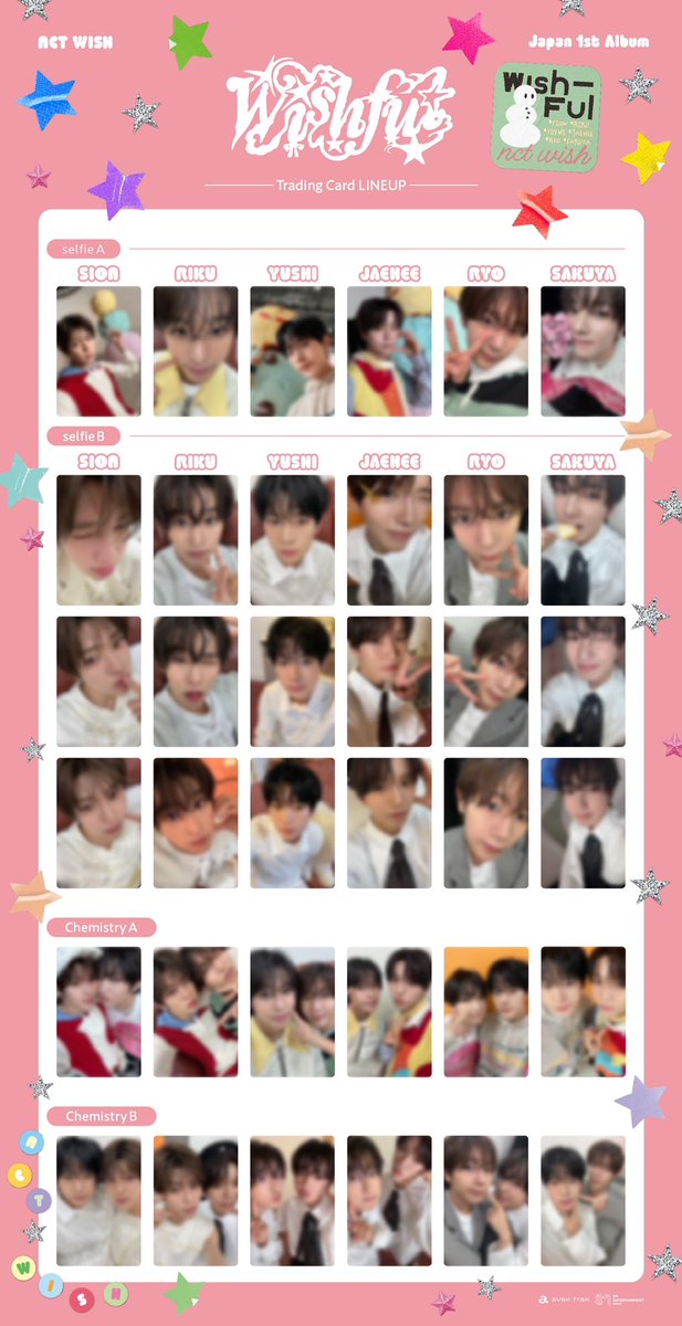 📣封入トレカの一覧公開🎄💫 ＼ 2024.12.25 release💿 #NCTWISH Japan