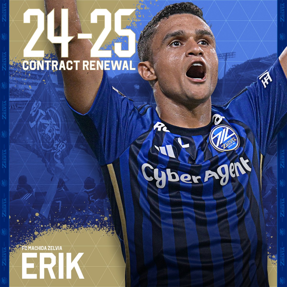 𝐂𝐎𝐍𝐓𝐑𝐀𝐂𝐓 𝐑𝐄𝐍𝐄𝐖𝐀𝐋 この度、#エリキ 選手が2025シーズン