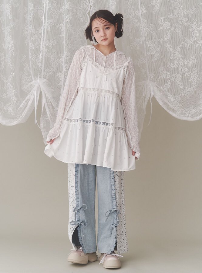 ▷新作情報 flower フレアベビードール ピンク/ブルー ¥8,800(税込