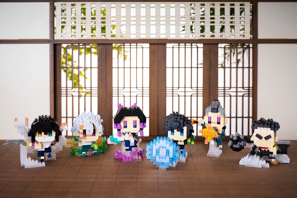 鬼滅の刃×nanoblock第4弾 冨岡義勇・胡蝶しのぶ・不死川玄弥・悲鳴嶼行