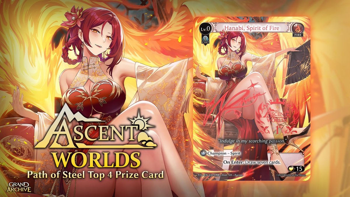 Introducing Hanabi, Spirit of Fire, the Top 4 prize card for
