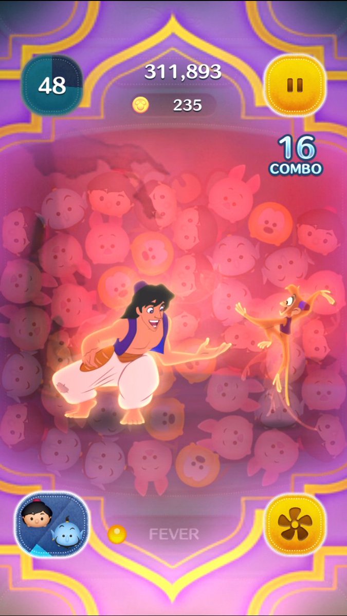 LINE：ディズニー #ツムツム』に『アラジン』の新しいペアツム