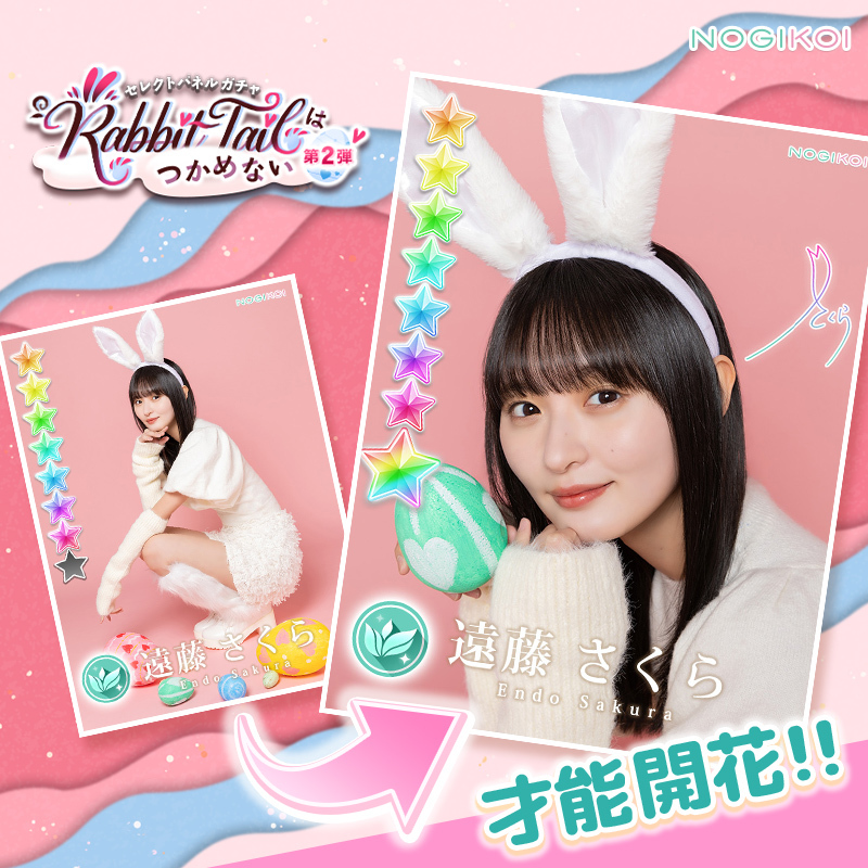 🐇・・┈┈┈ Rabbit Tail はつかめない ガチャ 第2️⃣弾開催中
