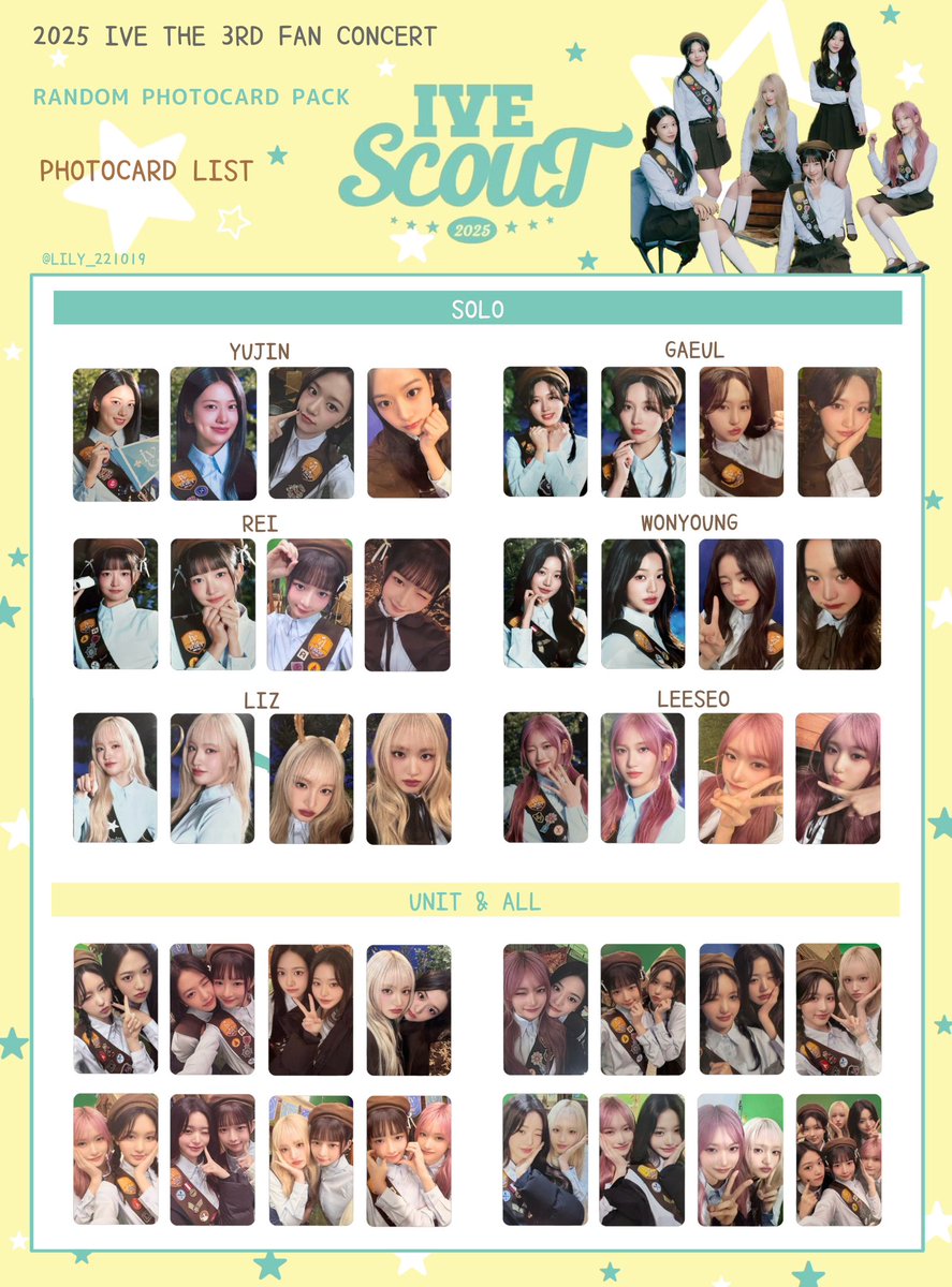 IVE SCOUT】 2025 IVE THE 3RD FAN CONCERT ファンコン ラントレ 封入